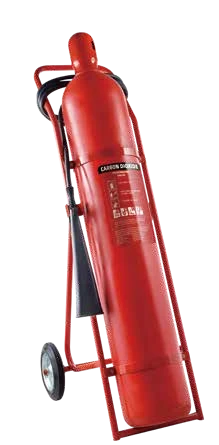 Wheeled CO₂ extinguisher
